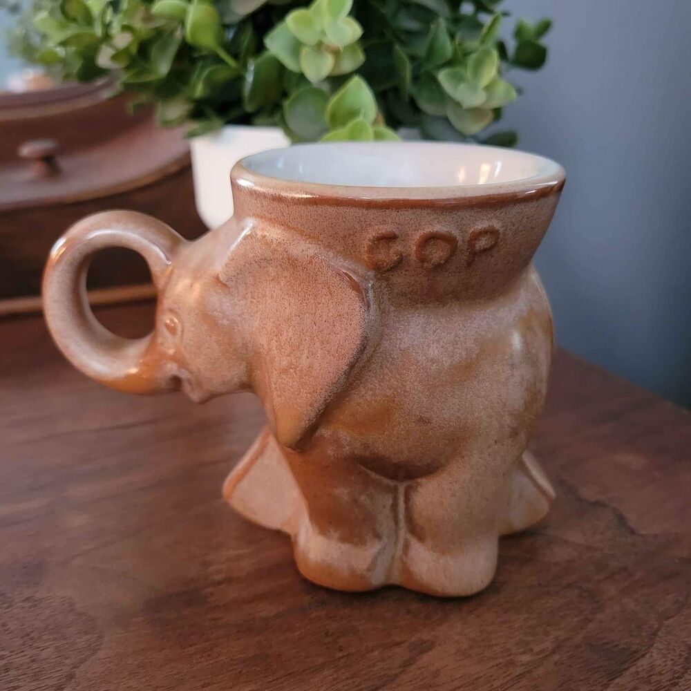 GOP Republican Party Frankoma 1979 Planter Mug
